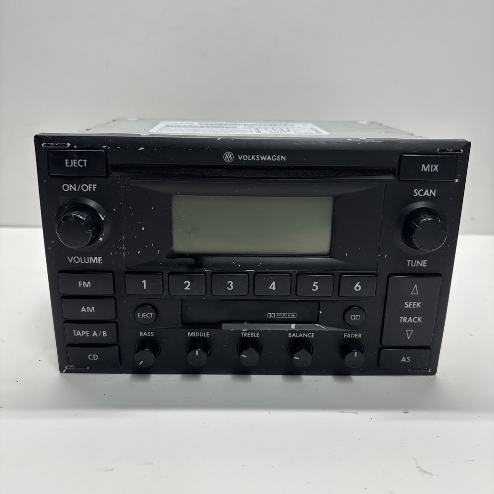 Volkswagen Premium 6 Radio Cassette CD 1J0 035 180F Jetta Golf Passat Beetle OEM